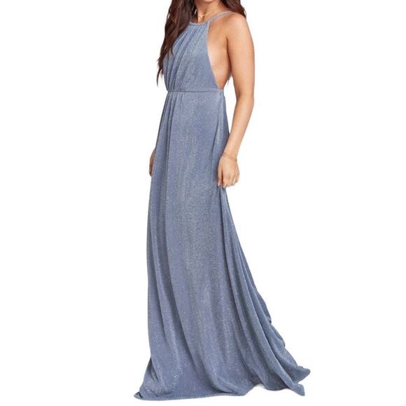NWT Show Me Your Mumu Amanda Maxi Dress in Dancing Queen Shine Smoke, Medium - Picture 2 of 13